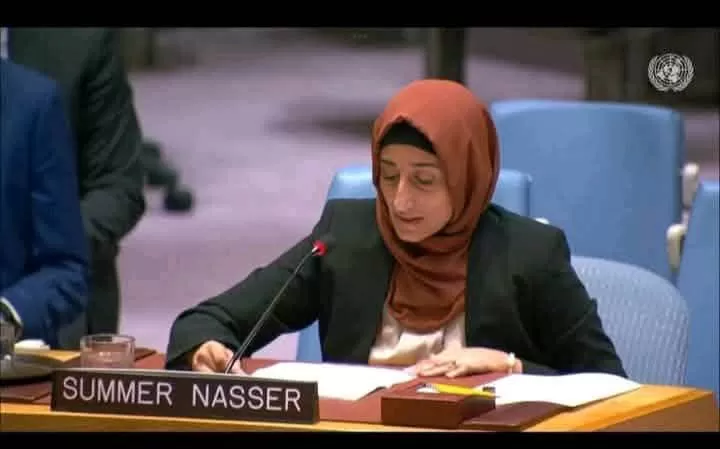 سمر اليافعي أمام مجلس الأمن: اليمن يعاني الظلام والقهر والجوع..ونطالب بتحرك دولي يعيد الكرامة لشعبنا