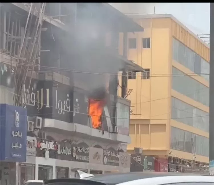 اندلاع حريق في سوق الحجاز القديم