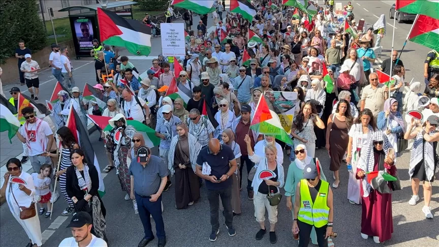 مسيرات حاشدة في السويد رفضًا لمجازر غزة