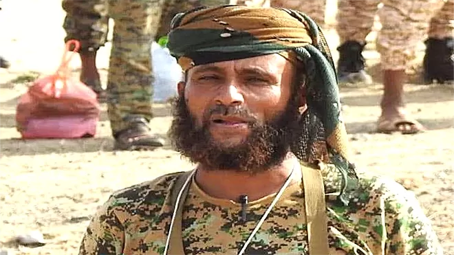 تشييع جثمان ركن تدريب جبهة ثرة علوي البركاني في أبين