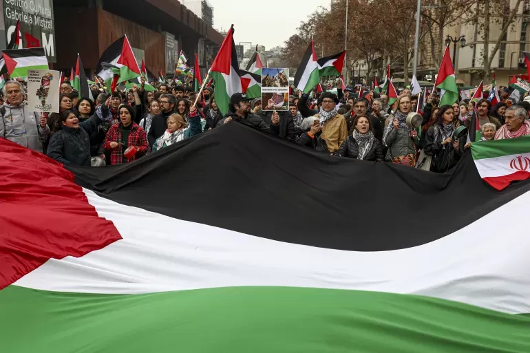 مظاهرات حاشدة في عواصم عربية وغربية تضامناً مع غزة