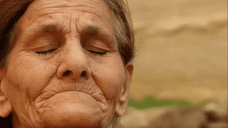 سيدة سبعينية سورية تشغل مواقع التواصل والنيران تحاصرها