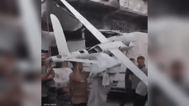 فيديو.. سقوط طائرة استخباراتية إسرائيلية في غزة