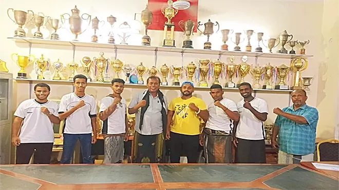 اليمن : النادي الأهلي في حضرموت يكرم لاعبي الملاكمة والسباحه