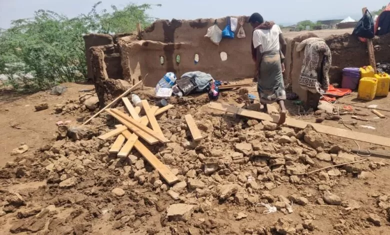 اليمن: تضرر 180 أسرة جراء الأمطار الغزيرة في حجة والحديدة