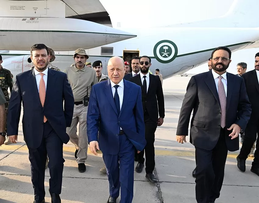 اليمن: العليمي وأعضاء من مجلس الرئاسة في عدن لعقد اجتماعات مع الحكومة والبنك المركزي