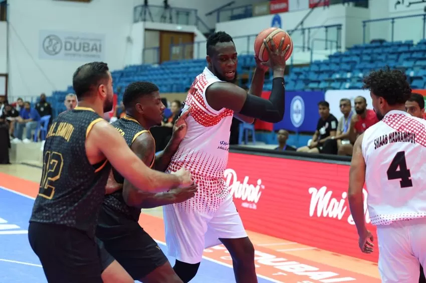 اليمن: شعب حضرموت يخسر من القادسية الكويتي في البطولة العربية الـ37 لكرة السلة بدبي