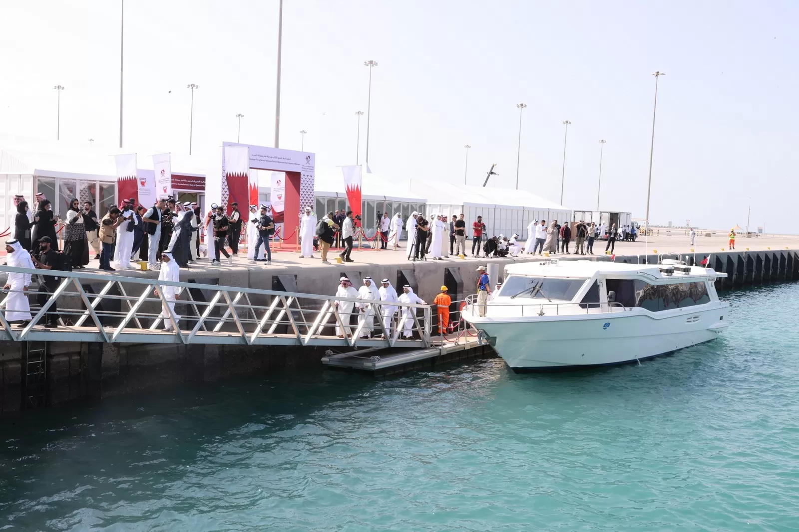تدشين مشروع الربط البحري المنتظم للركاب بين قطر والبحرين
