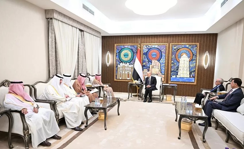 العليمي يبحث مع أمين عام مجلس التعاون الخليجي تطورات الأوضاع في اليمن